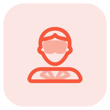 Güvenlik gözlüğü takan erkek bilim adamı