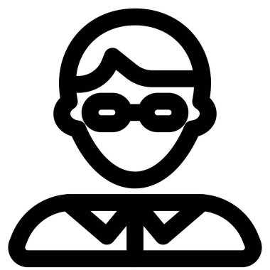 Erkek Sekreter Avatar gözlük takıyor.