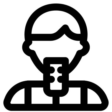 Erkek şarkıcı avatar mikrofonla şarkı söylüyor