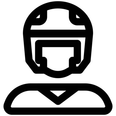 Erkek tekvando oyuncusu koruyucu başlık takıyor.