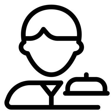 Masa zilli garson avatarı.