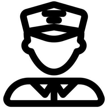 Şapka takan profesyonel pilot avatarı