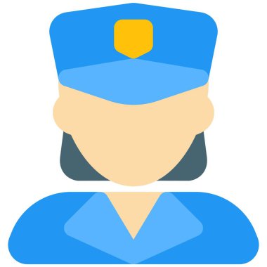 Zirveye ulaşmış profesyonel Avatar giyen kadın polis.