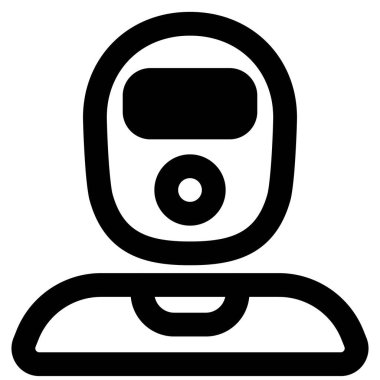 Yüz maskesi takan soyguncu avatarı