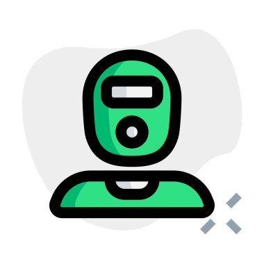 Yüz maskesi takan soyguncu avatarı