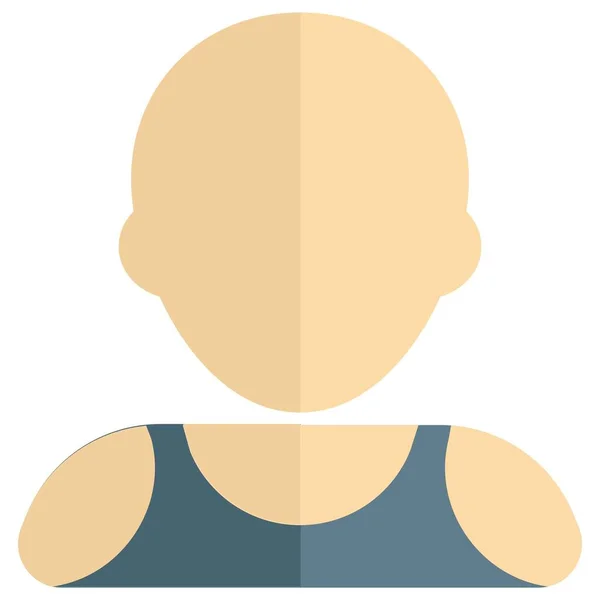 Muž Skinhead Basketbalista Nosí Dres — Stockový vektor