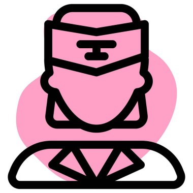 Uçuş şapkası takan hostes avatar