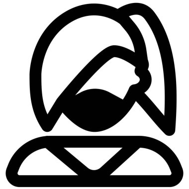 Sırtında maske taşıyan sırtı kıllı kız..