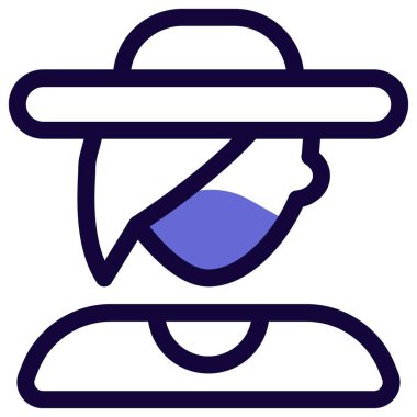 Plaj şapkası takan havalı bir kadın..