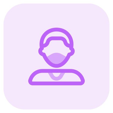 Saç kesimi ve yüz maskesi olan genç bir çocuk..