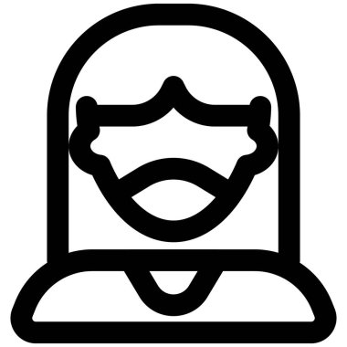 Parlak saçlı, maske takan bir kadın..