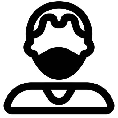 Sahte şahin traşlı adam maske takıyor.