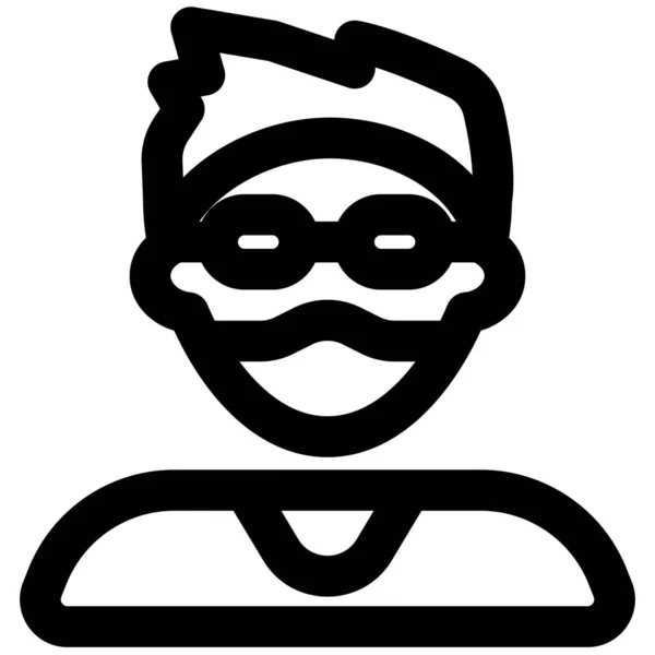 Garoto Elegante Óculos Com Máscara Facial —  Vetores de Stock