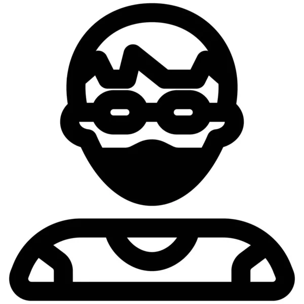 Funky Αγόρι Κούρεμα Μάσκα Και Γυαλιά — Διανυσματικό Αρχείο