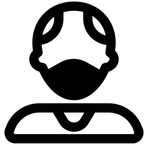 Γέρος Που Φοράει Μάσκα Για Πρόληψη Ασθενειών — Διανυσματικό Αρχείο