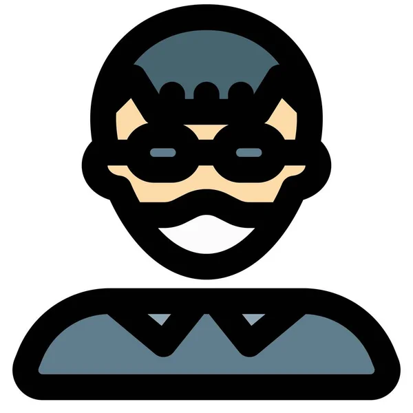 Niño Con Trenzas Peinado Máscara — Vector de stock