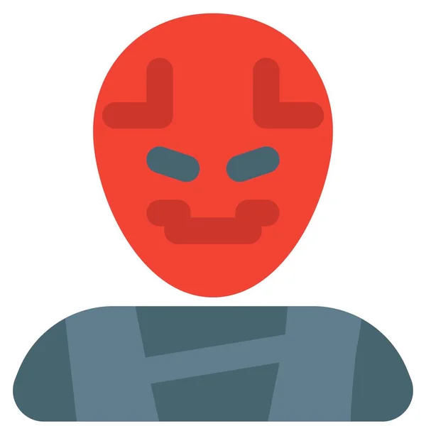 Roter Totenkopf Superschurkenfigur Aus Der Comic Serie — Stockvektor
