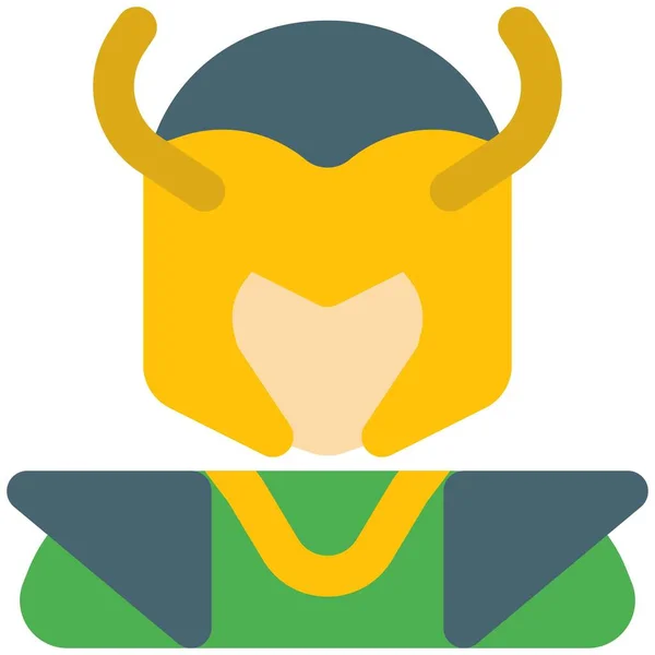 Loki Bůh Zla Podivuhodný Charakter — Stockový vektor