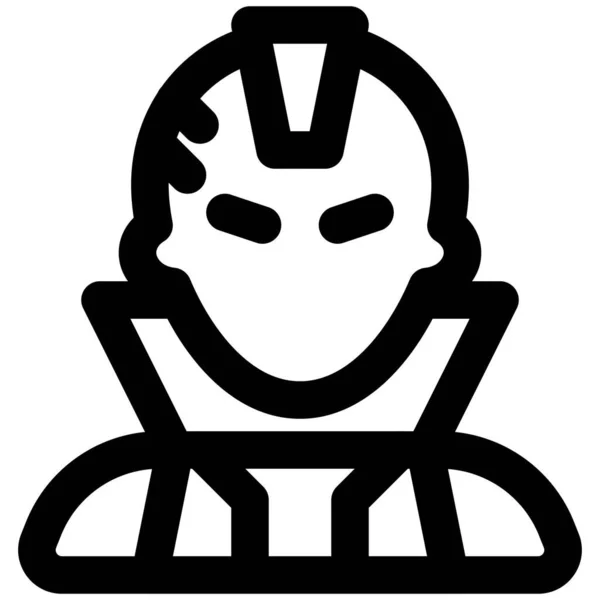 Yondu Nosí Plášť Módním Účesu — Stockový vektor