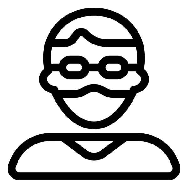 Homem Corte Cabelo Legal Com Óculos Com Máscara —  Vetores de Stock