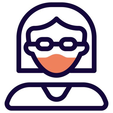 Parlak saçlı, orta yaşlı, gözlüklü kadınlar..