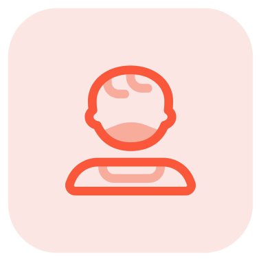 Yüz maskesi takan sevimli bir bebek..