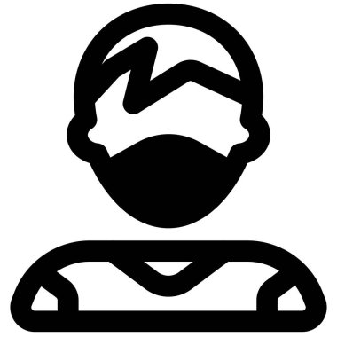 Fırfırlı ve maskeli havalı bir çocuk..