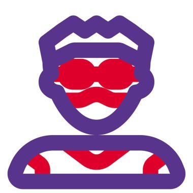 Dikenli saçlı, gözlüklü funky çocuk.