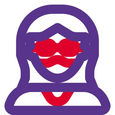 Gözlüklü, orta yaşlı inek kadın..