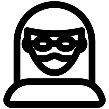 Gözlüklü ve maskeli, düz saçlı bir kadın..