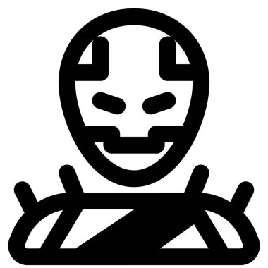 Süper kötü adam maskeli ve kostümlü Hayalet Sürücü