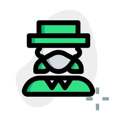 Maskeli ve şapkalı genç bayan..