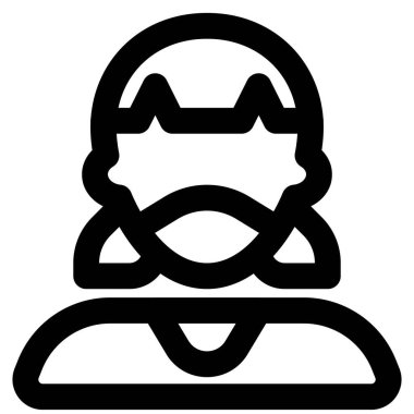 Güvenlik için maske takan kâküllü bir kız..