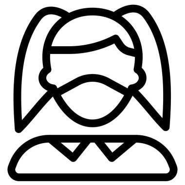 Maskeli iki midilli kız..