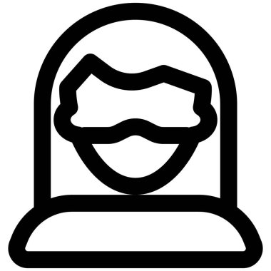 Güvenlik amacıyla maske takan düz saçlı kız..