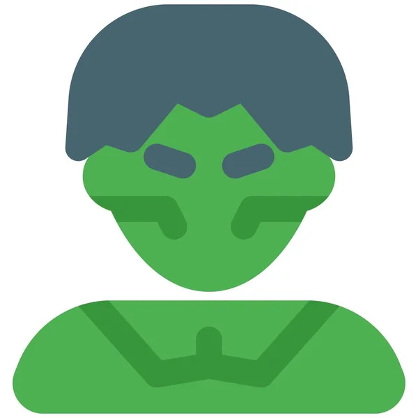 Superheld Hulk Met Buitengewone Kracht — Stockvector