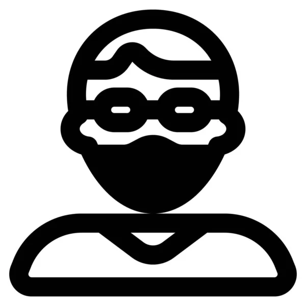 Homem Corte Cabelo Legal Com Óculos Com Máscara —  Vetores de Stock