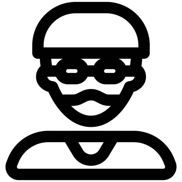 Nerdy Jongen Draagt Een Masker Voor Zijn Bescherming — Stockvector