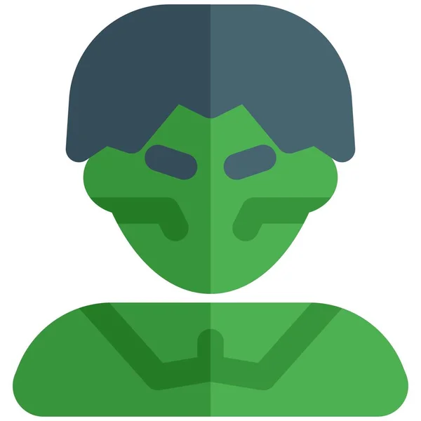 Superheld Hulk Met Buitengewone Kracht — Stockvector