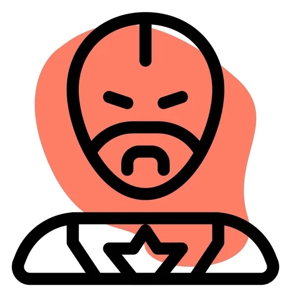Red Guardian Supereroe Comico Immaginario — Vettoriale Stock