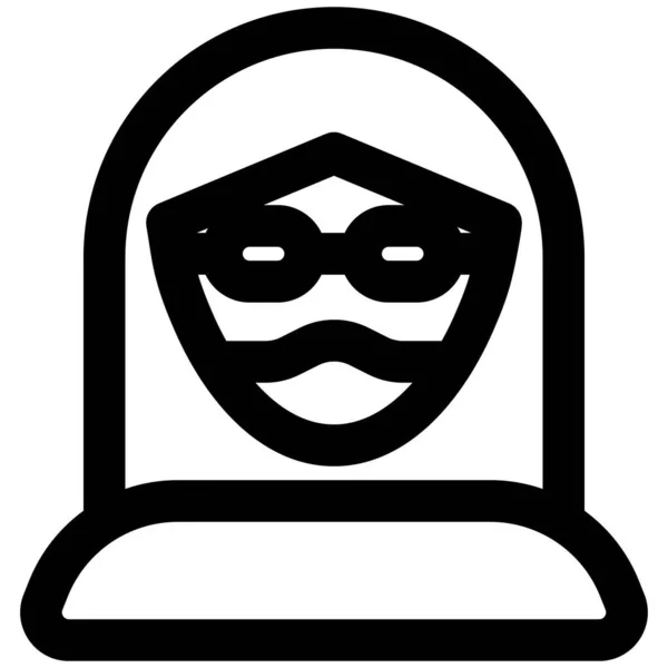 Mujer Con Cabello Liso Usando Máscara Anteojos — Vector de stock