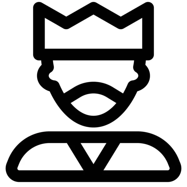 Homem Com Coroa Usando Máscara Para Segurança —  Vetores de Stock