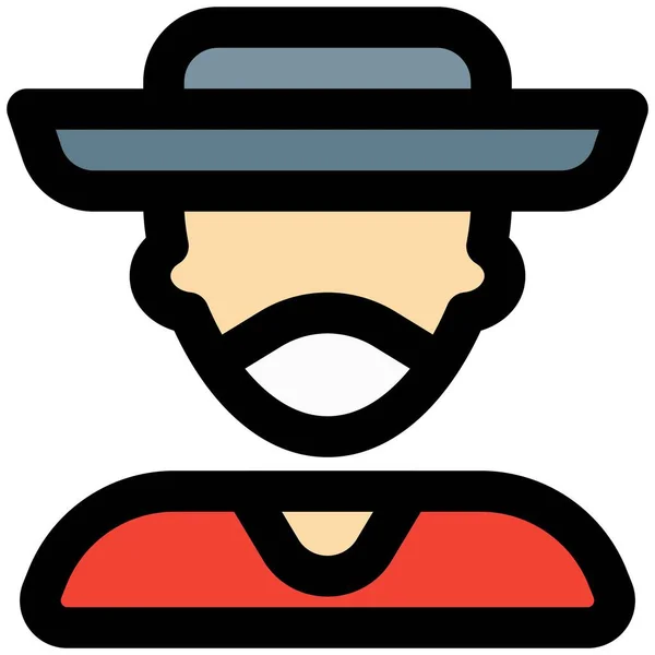 Μπιτς Καπέλο Αγόρι Φορώντας Μάσκα Για Λόγους Ασφαλείας — Διανυσματικό Αρχείο