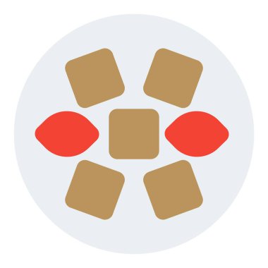 Tempe orek satır simgesi seti