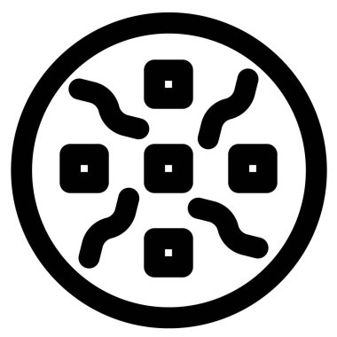 Shuizhu çanak ana hatları vektör simgesi