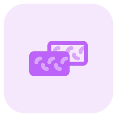 Tempeh ana simge setini dilimler