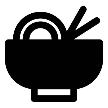 Sıcak servis edilmiş erişte hattı simgesi