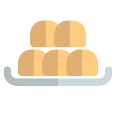 Bakpia kek ışık simgesi seti