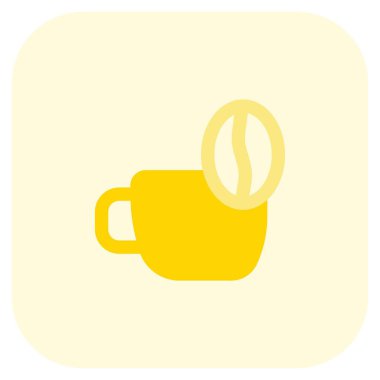 Kahve fincanı satırı vektör simgesi