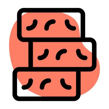 Tempe çubukları ana hat simgesi seti